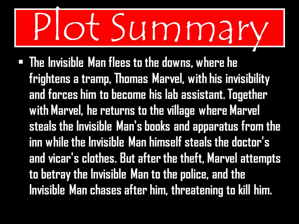 The invisible man book summary 2025 hg wells